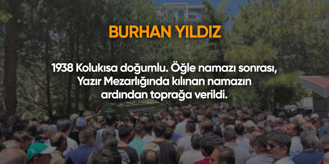 Konya'da bugün vefat edenler | 3 Şubat 2026 13
